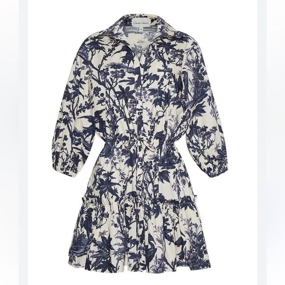 Cara Cara Robin Dress in Navy Vintage Floral Large NWT $495 - Picture 3 of 6